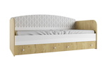 Односпальная кровать с ящиками Сканди ДКД 2000.1 в Бахчисарае